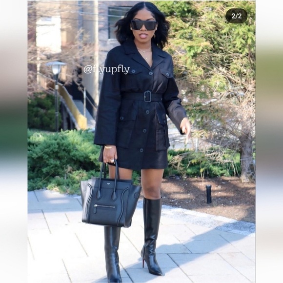 NEW WITH TAGS ZARA COLLECTION BELTED LINEN BLEND JACKET dress wrap dress - Picture 2 of 12